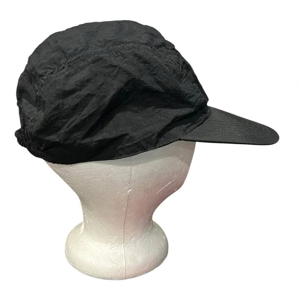 Vintage Bugle Boy Black Nylon Hat Cap 80s 90s Neon Pink - Picture 5 of 9